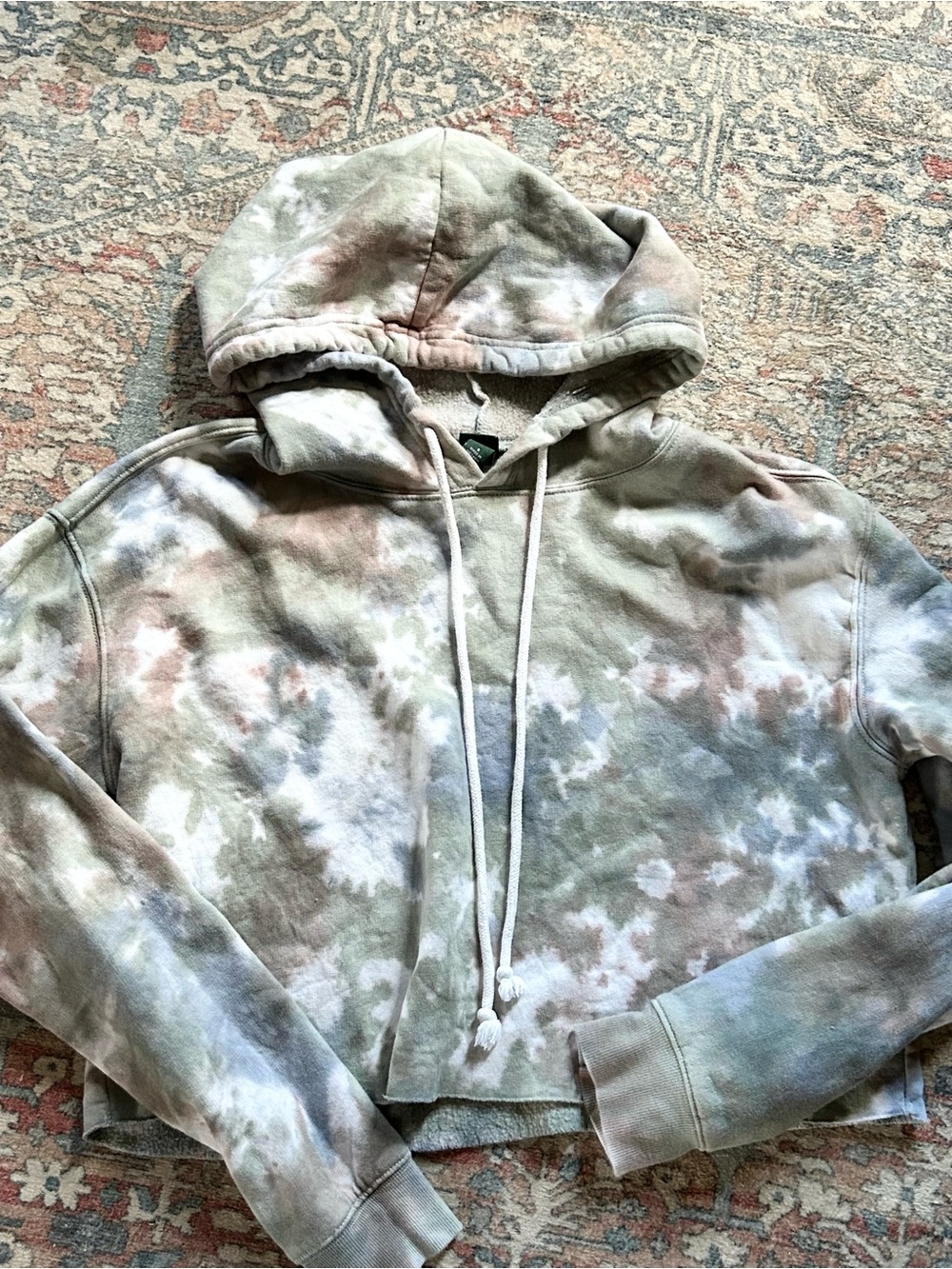 Wild Fable Tie Dye Crop Hoodie
